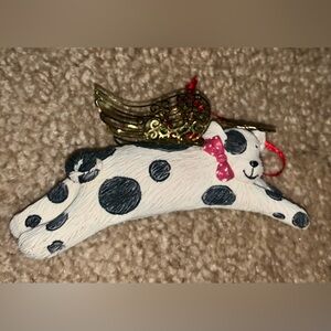 Avon Vintage Angel Pet Dalmatian /spotted dog Ornament